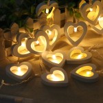 Photo lights, 1 meter, 10 leds, heart design